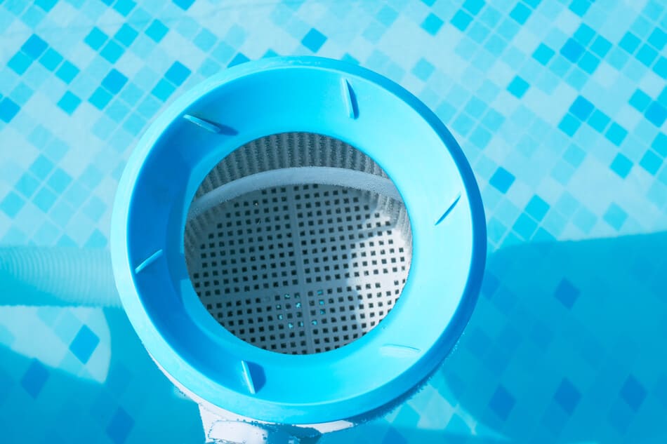 filtro de piscina visto desde arriba
